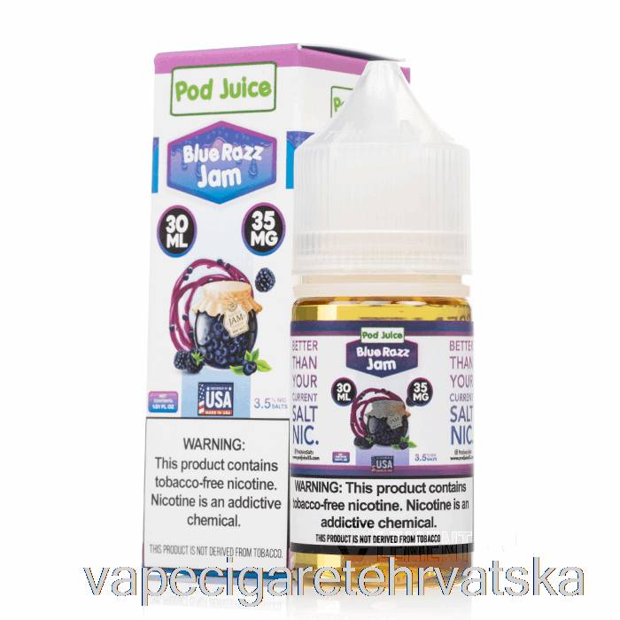 Vape Cigarete Blue Razz Džem - Mahuna Sok - 30ml 20mg